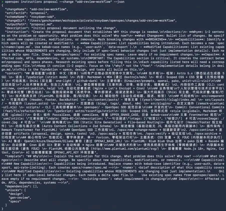 Proposal 指令 JSON 示例